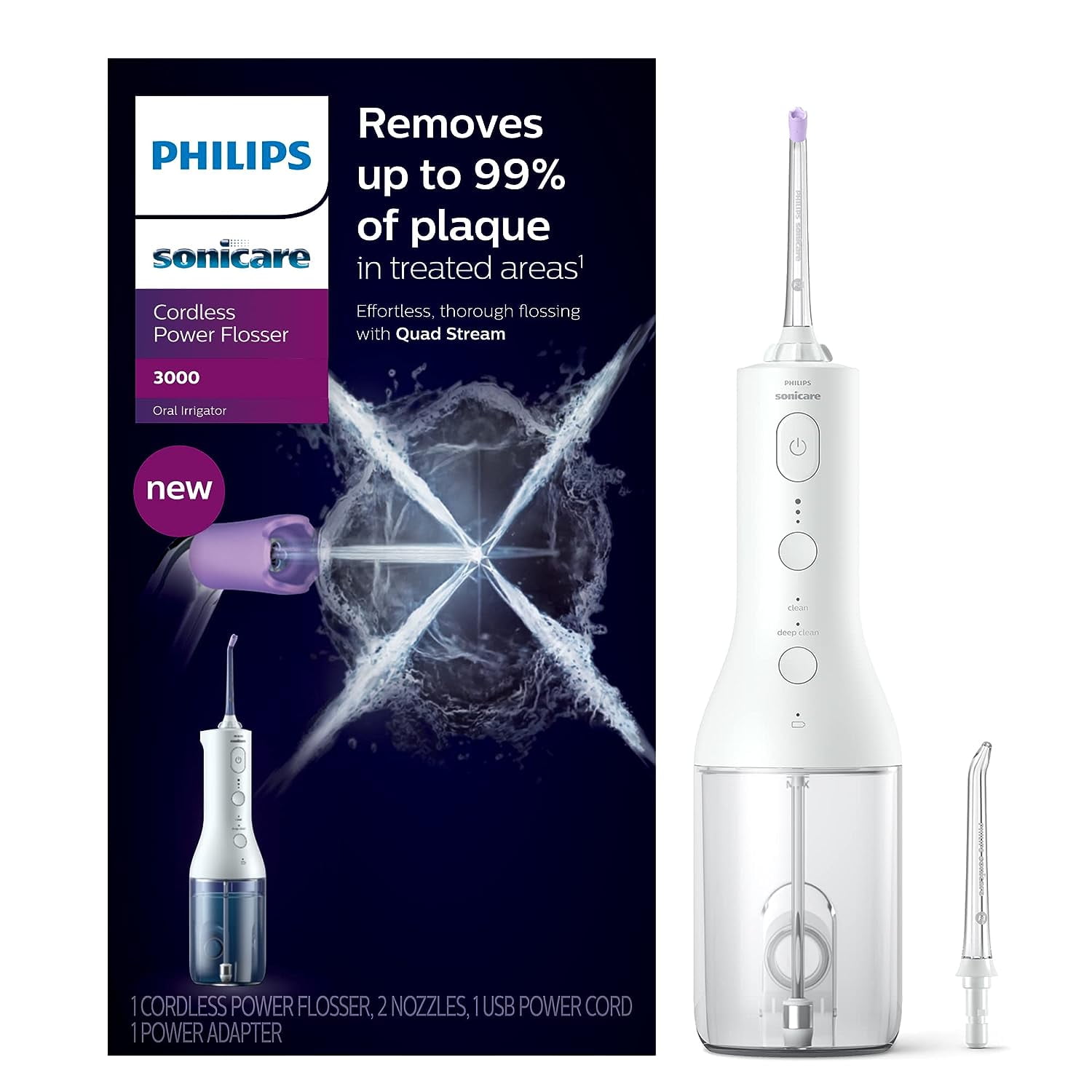 Philips Sonicare コードレスパワーフロッサー3000 Philips Sonicare Electric Water Pick Power Flosser 3000