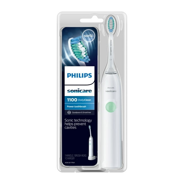 Philips Sonicare Dailyclean 1100 Rechargeable Electric Toothbrush, White HX3411/05