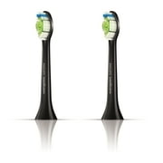Philips Sonicare DiamondClean Replacement Toothbrush Heads, Black, 2 Ct