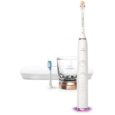 Philips Sonicare - DiamondClean Smart Electric, Rechargeable Toothbrush for Complete Oral Care - 9300 Series - Rose Gold
