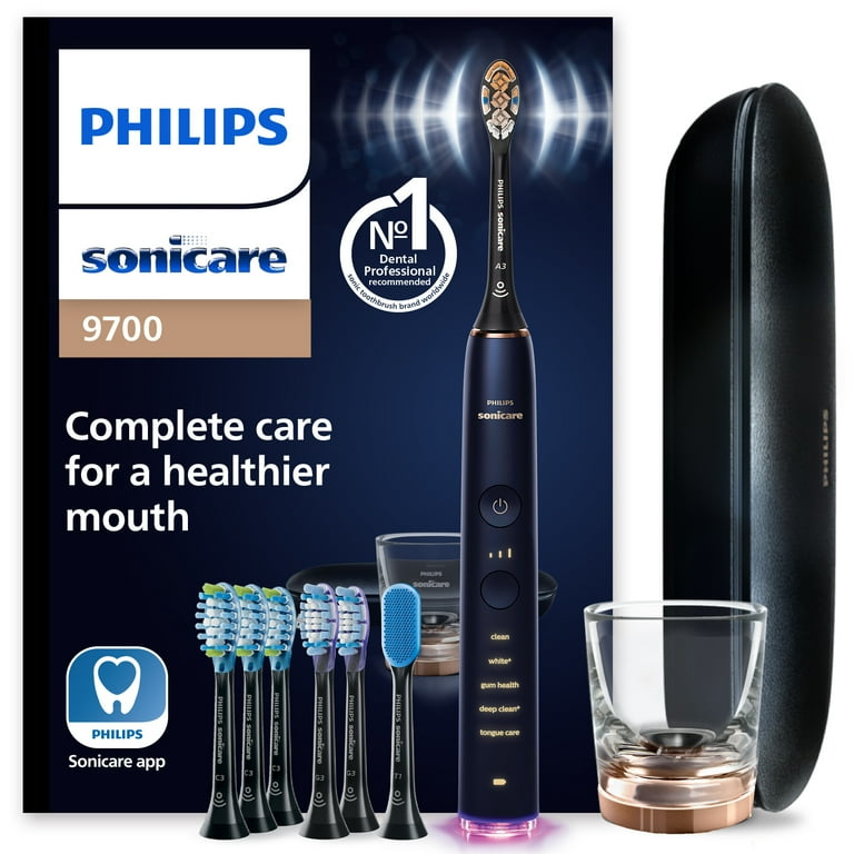 Sonicare DiamondClean Smart 9700 Electric Toothbrush, 5 Modes