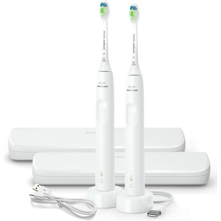 Philips Sonicare Electric Toothbrush DiamondClean 2-Pack Bundle,  Rechargeable Electric Tooth Brush with Pressure Sensor, Sonic Electronic  Toothbrush