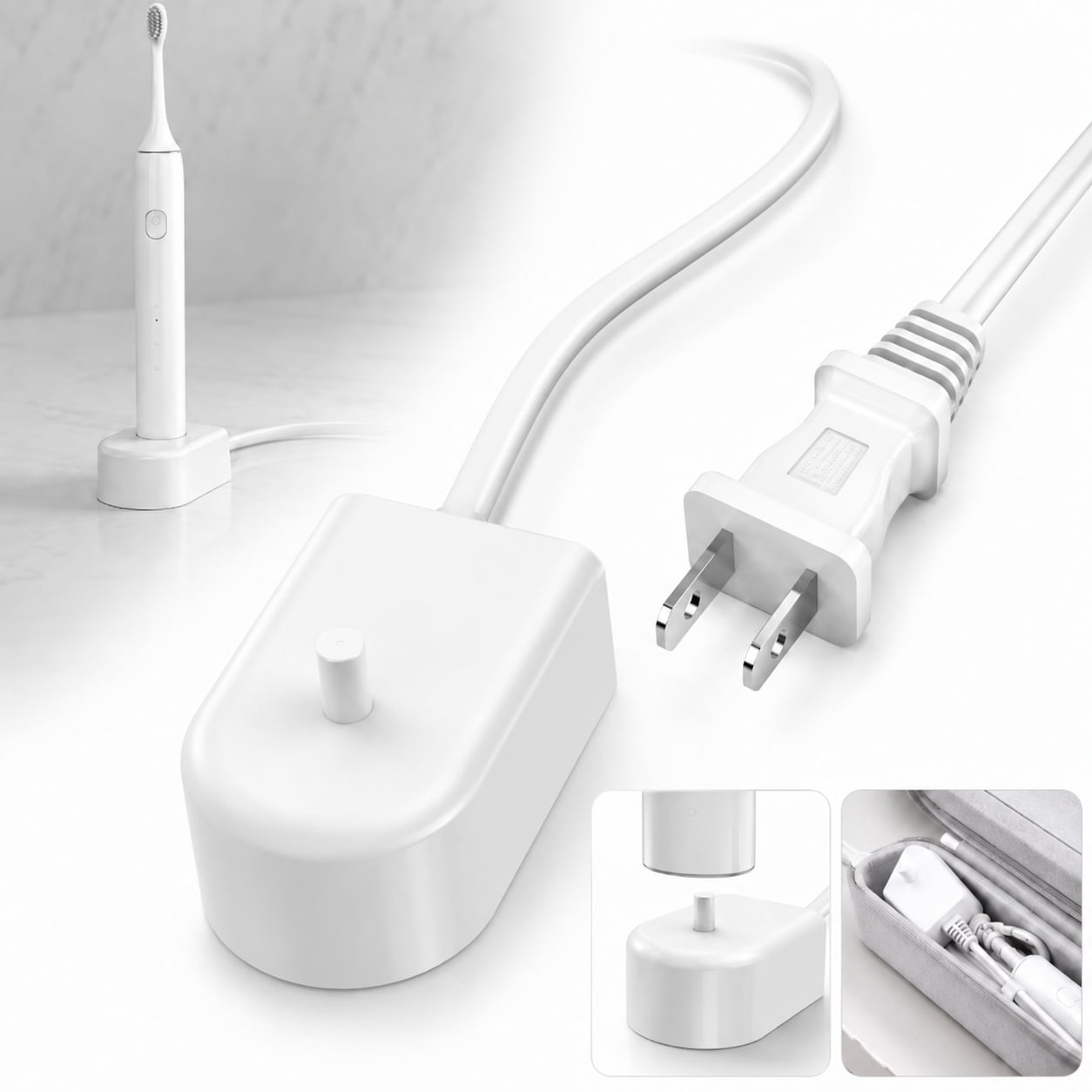 Philips Sonicare Electric Toothbrush HX6100 Replacement Charger Dock, Travel Charger for Philips Sonicare HX3000 / HX6000 / HX8000 / HX9000 Series
