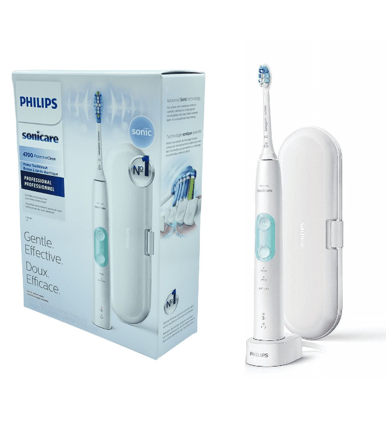 Philips Sonicare Electric Toothbrush ProtectiveClean 4700 Sonic Gently