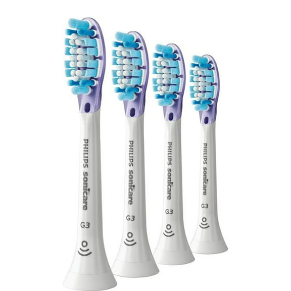 Philips Sonicare Genuine G3 Premium Gum Care Replacement Toothbrush Heads, 4 Brush Heads, White, HX9054/17