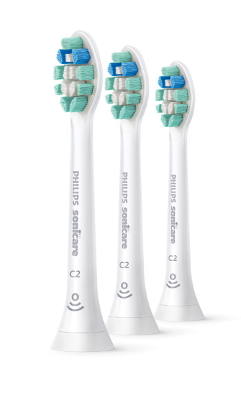 Philips Sonicare Optimal Plaque Control Replacement Toothbrush Heads, HX9023/65, Brushsync™ Technology, White 3-pk - image 1 of 12