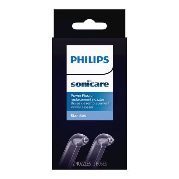 Philips Sonicare Power Flosser Standard Tips (F1), 2pk, White HX3042/00