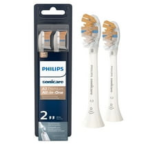 Philips Sonicare Premium All-In-One (A3) Replacement Toothbrush Heads, HX9092/65, Smart Recognition, White 2-pk