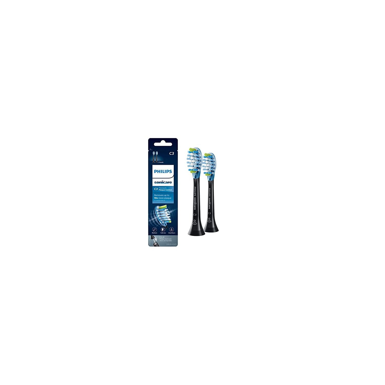 Philips Sonicare Black Premium Plaque Control Toothbrush Heads