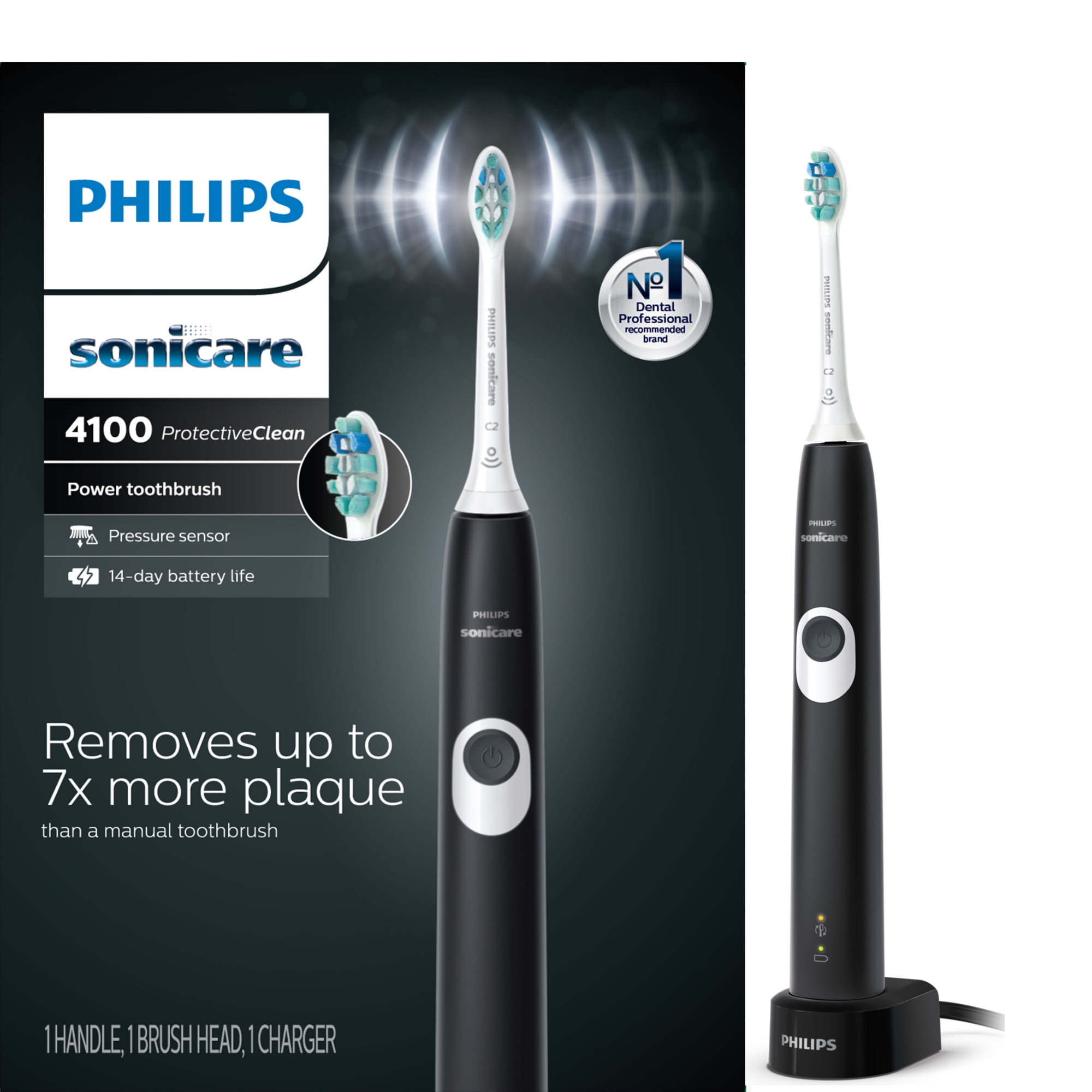 Philips Sonicare ProtectiveClean 4100 Plaque Control, Rechargeable
