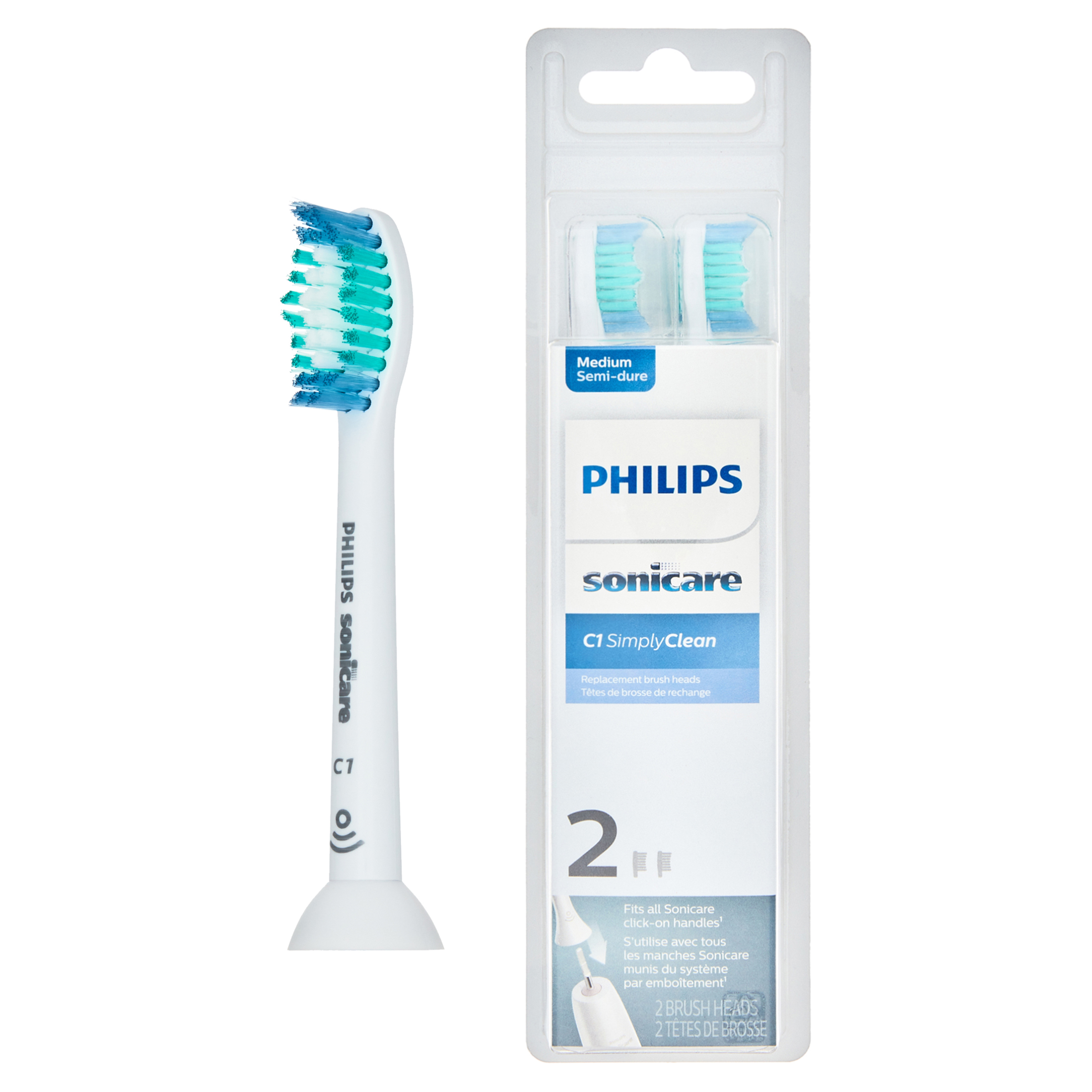 Philips Sonicare Diamondclean Replacement Toothbrush Heads, HX6062/65