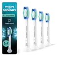 thumbnail image 1 of Philips Sonicare C1 Simplyclean - Genuine Replacement Electric Toothbrush Heads, White, 4 Pack, One Year Supply, Hx6014/64, 1 of 13