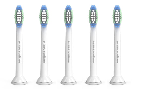 Philips Sonicare Simply Clean Replacement Brush Heads, White, 5 Pack, HX601503