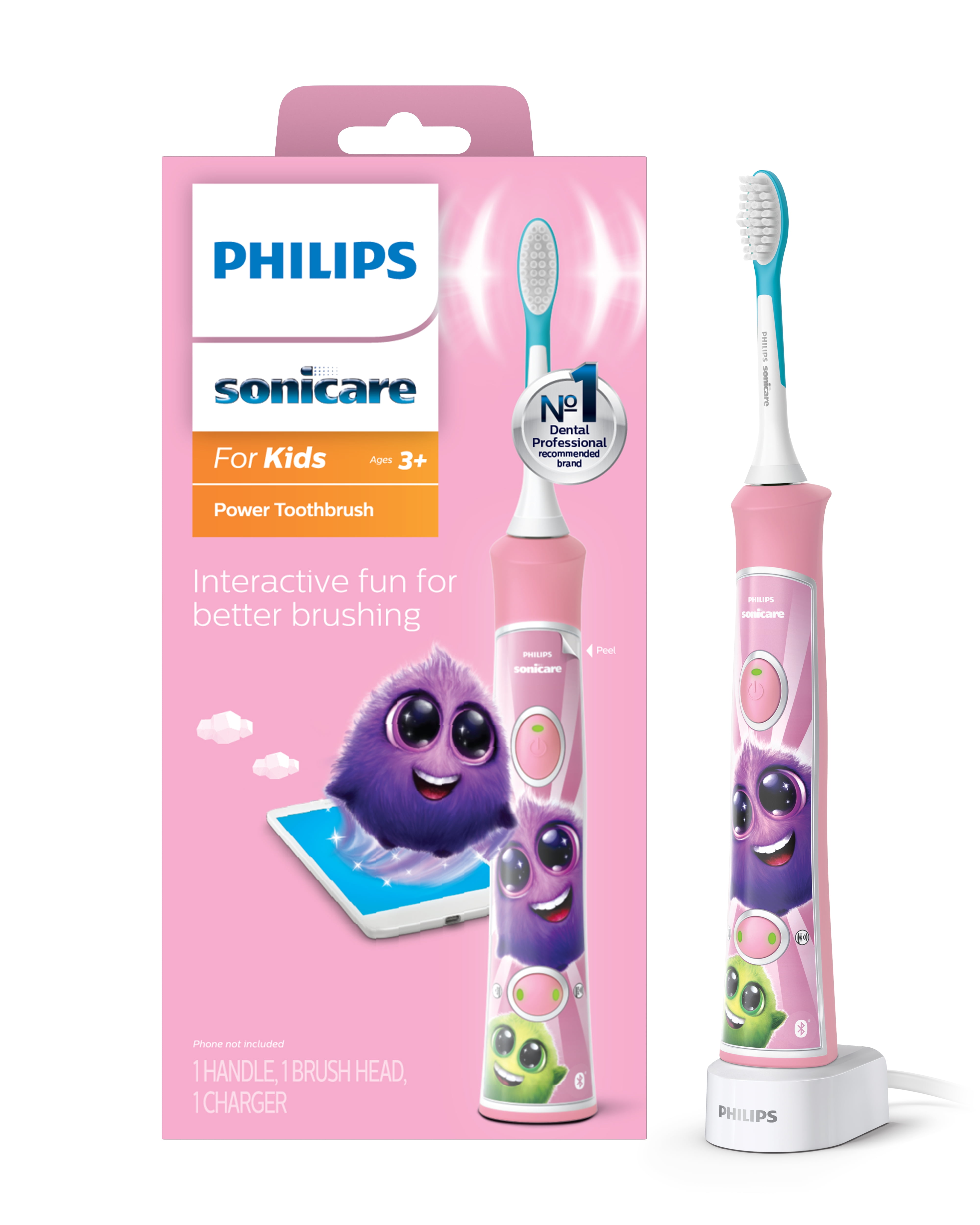 Philips Sonicare Sonicare For Kids Pink Electric Rechargeable Toothbrush HX6351 41