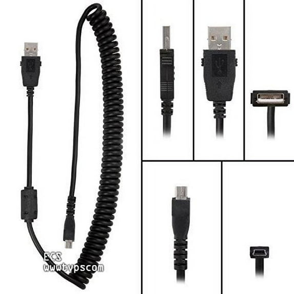 Philips SpeechMike Premium and Touch Replacement Tangle Free USB Curly Cord Cable