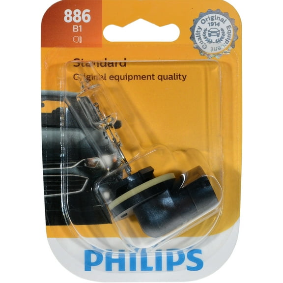 Philips Standard Fog Light 886, Pgj13, Glass, Always Change In Pairs!