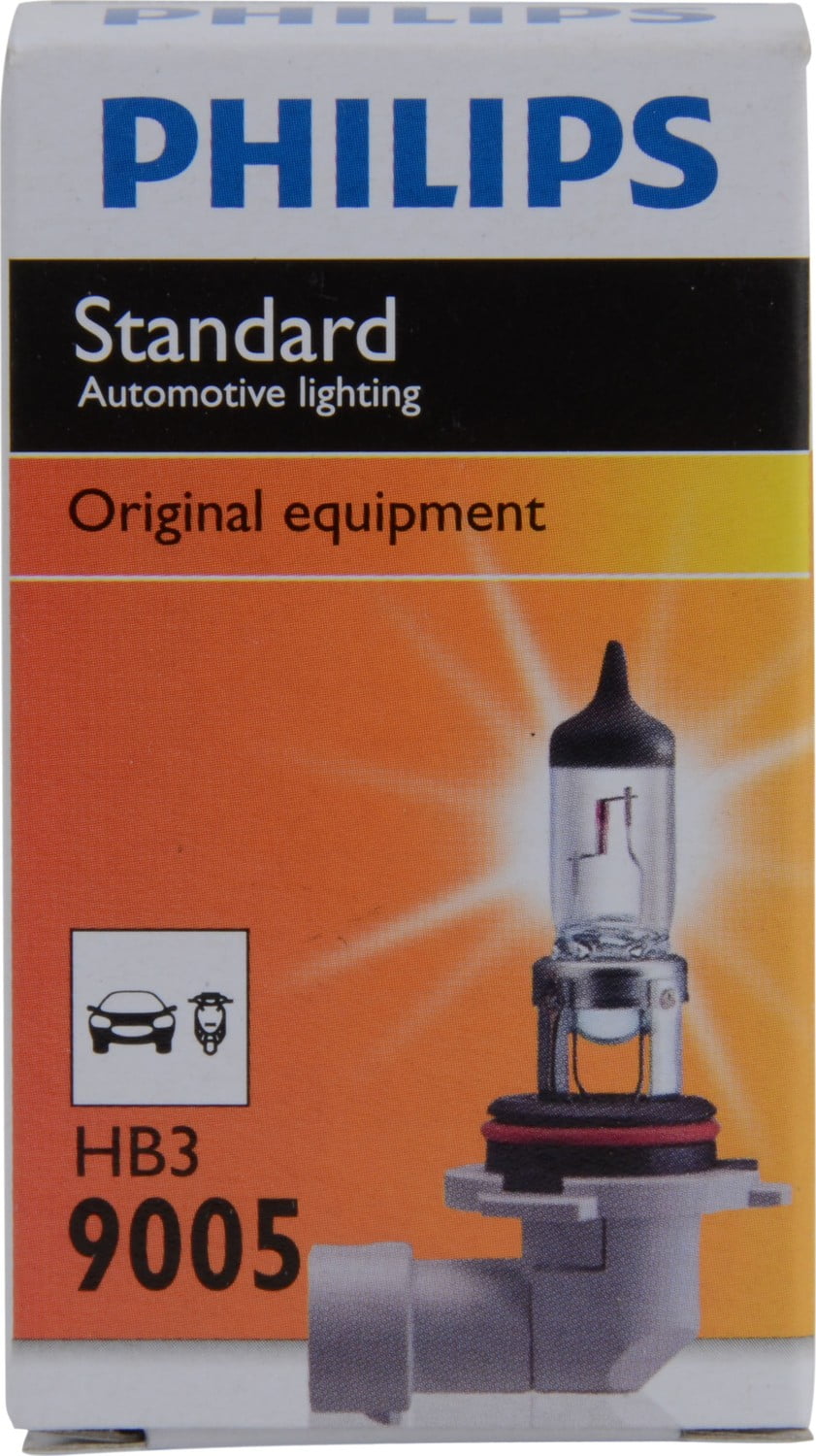 Philips Standard Headlight 9005, P20D, Clear, Always Change In Pairs!