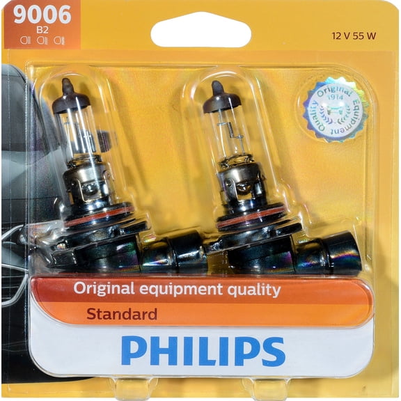 Philips Standard Headlight 9006, P22D, Clear, Always Change In Pairs!