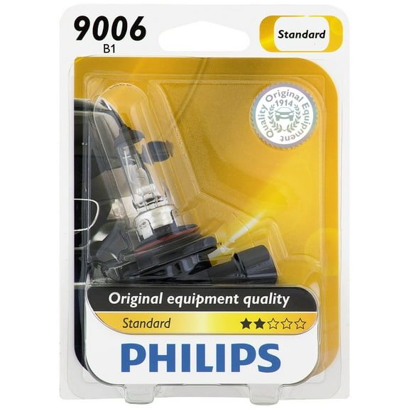 Philips Standard Headlight 9006, P22D, Clear, Always Change In Pairs!