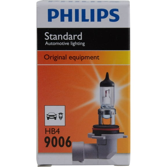 Philips Standard Headlight 9006, P22D, Clear, Always Change In Pairs!