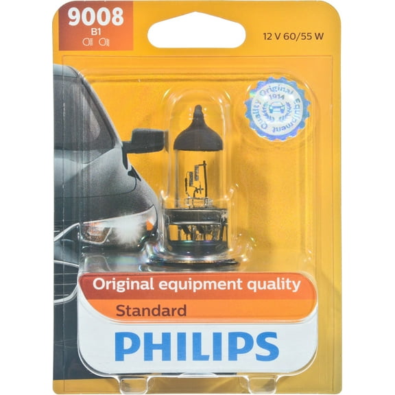 Philips Standard Headlight 9008, P26,4T, Clear, Always Change In Pairs!
