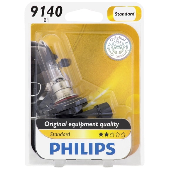 Philips Standard Headlight 9140, P20D, Glass, Always Change In Pairs!