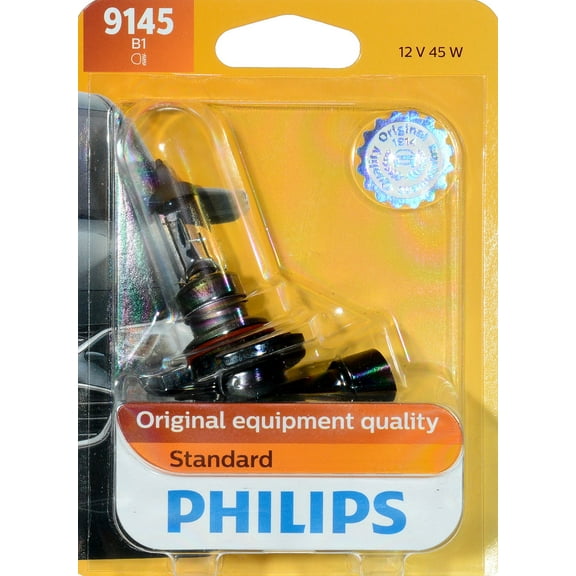 Philips Standard Headlight 9145, Py20D, Glass, Always Change In Pairs!