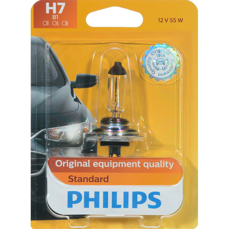 Philips H7 Vision Upgrade HeadLight Bulb, 2-Pack, 535607
