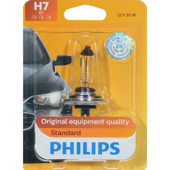 Philips Standard Headlight H7, Px26D, Glass, Always Change In Pairs!