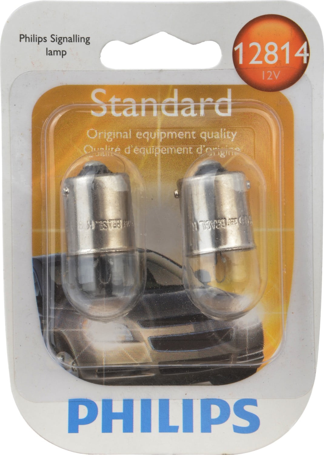 Philips Standard Minature 12814, Ba15S, Glass, Always Change In Pairs!