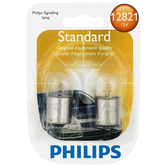 Philips Standard Miniature 12821, Ba15S, Glass, Always Change In Pairs!