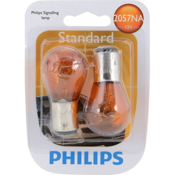 Philips Standard Miniature 2057Na, Amber, Twist Type, Always Change In Pairs!