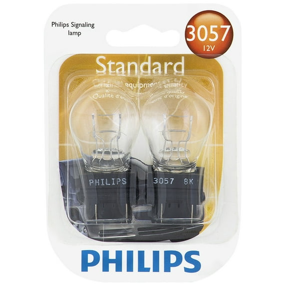 Philips Standard Miniature 3057, Clear, Push Type, Always Change In Pairs!