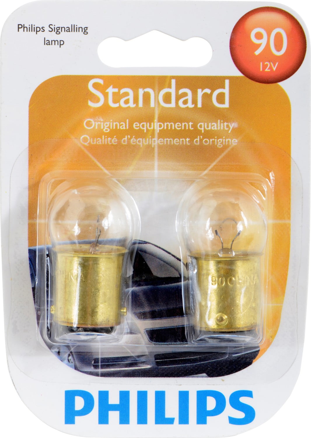 Philips Standard Miniature 90, Pack of 2