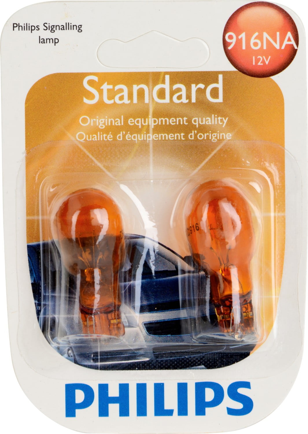 Philips Standard Miniature 916NA, Pack of 2