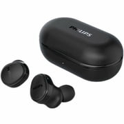 Philips T4556 True Wireless Headphones, Active Noise Canceling, IPX4 Water Resistant, Black