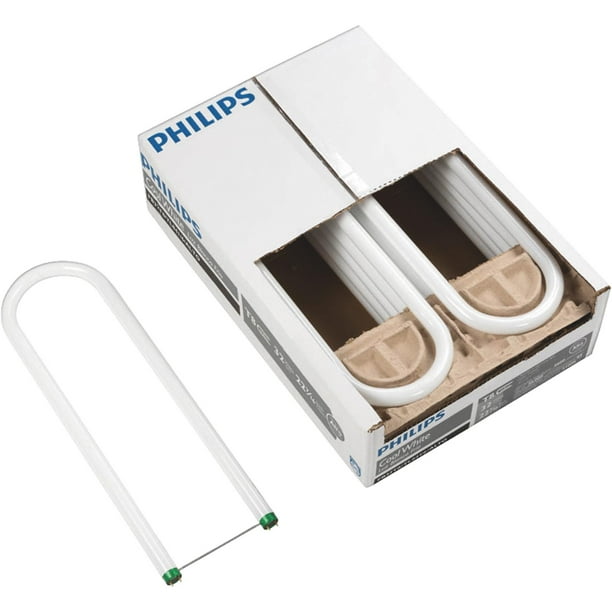 Philips T8 Medium BiPin UBent Fluorescent Tube Light Bulb Walmart
