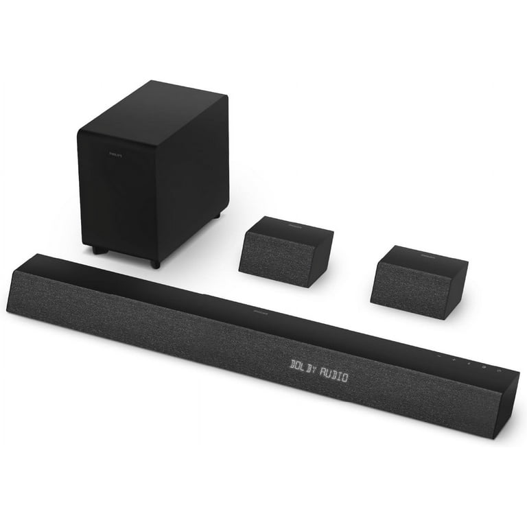 Philips TAB7568 Channel Soundbar w Wireless Subwoofer Wired