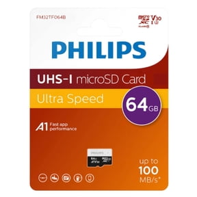 Philips UHS-I MicroSD Card Ultra Speed 64GB Micro SD Card 100MB/S