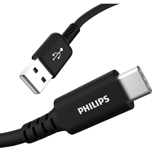 Philips USB-C to USB-A 6ft., Cellphones and Tablets, Charging Cable -- Jasco Products -- DLC4106A/37