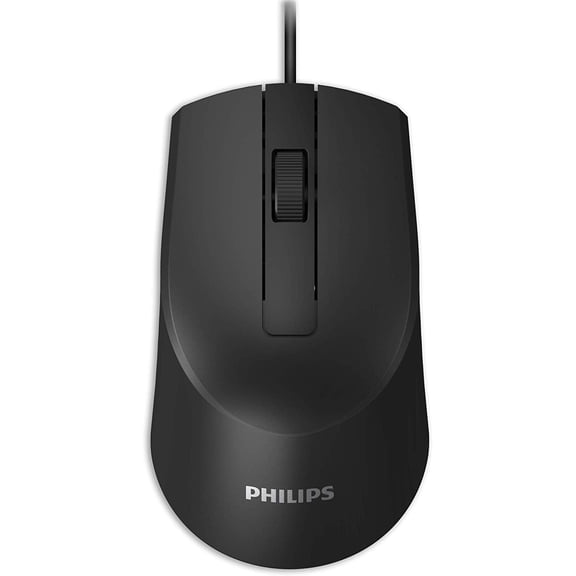 Philips USB Optical Mouse 1000 DPI High-Performance, Ambidextrous SPK7104