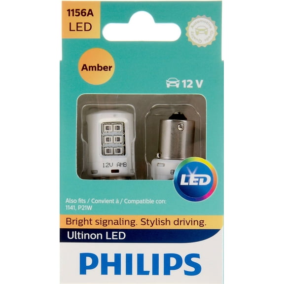 Philips Ultinon 1156A Amber LED, 2 Pack