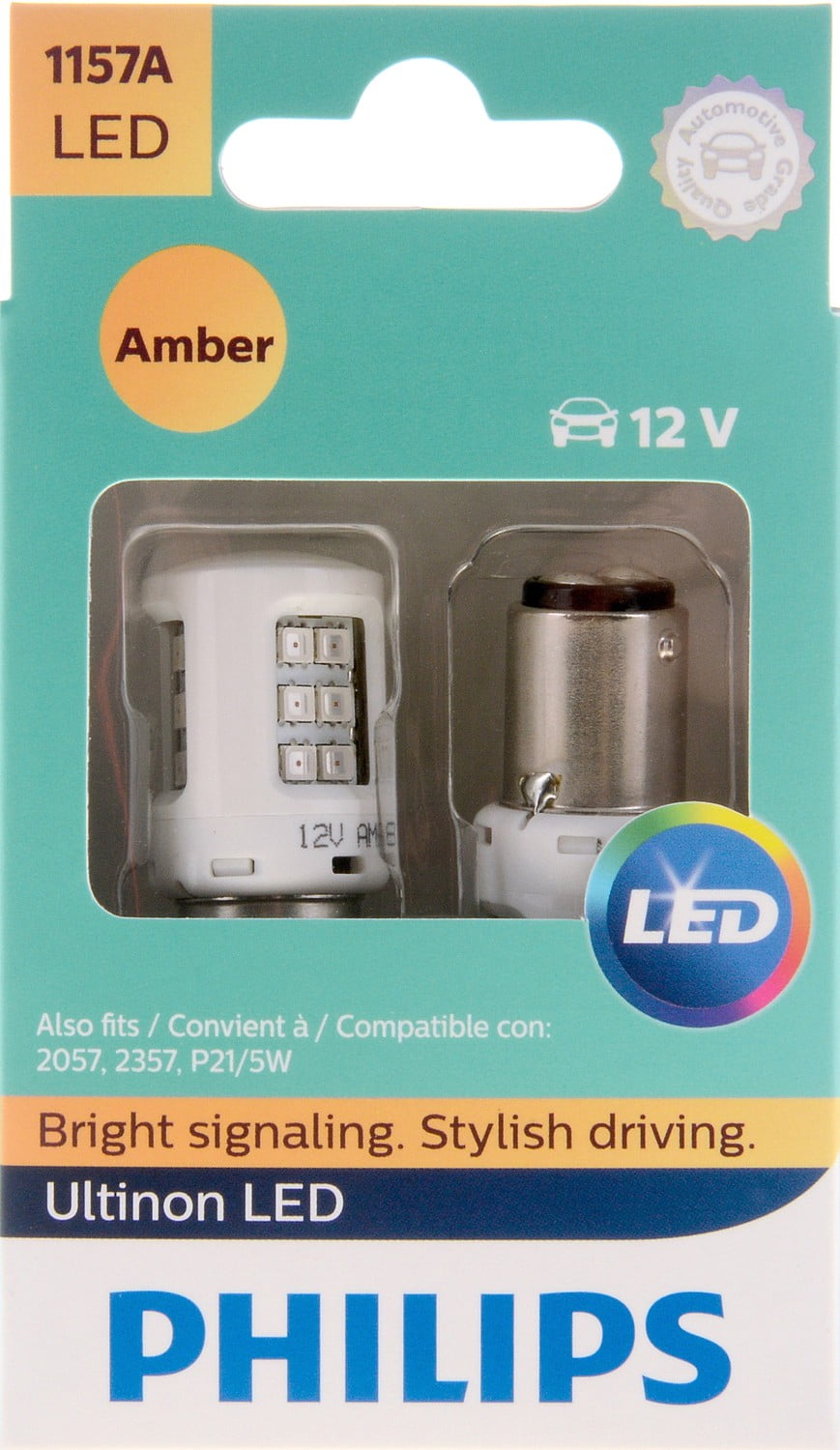 Philips Ultinon 1157A Amber LED, 2 Pack