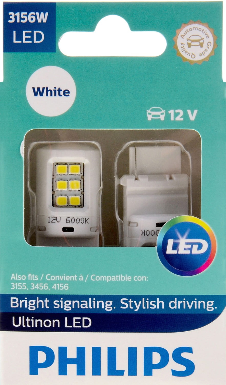 Philips Ultinon LED 3156WLED, W2,5X16D, Plastic, Always Change In Pairs! 