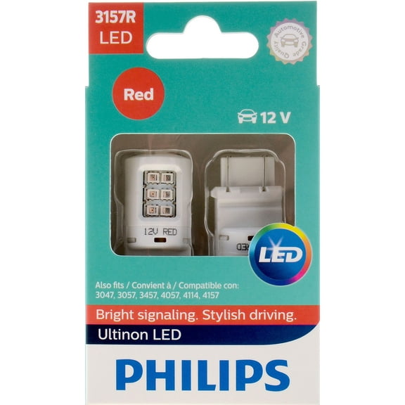 Philips Ultinon LED 3157RLED, W2,5X16Q, Plastic, Always Change In Pairs!