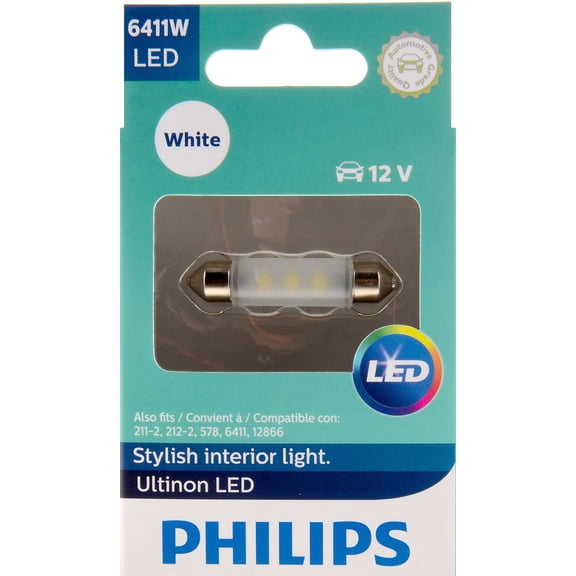 Philips Ultinon 6411W White LED, 1 Pack