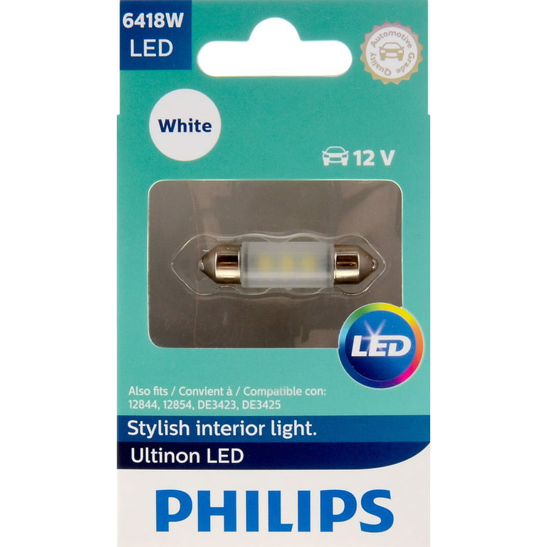 Philips Ultinon LED 6418WLED, Sv8,5, Plastic, Always Change In Pairs! 