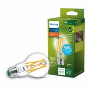 Philips Ultra Efficient LED 60-Watt A19 Light Bulb, Soft White, Non-Dimmable, E26 Base 1-Pack