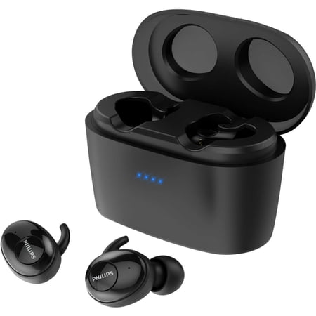 Philips UpBeat In-Ear True Wireless Earbuds, Black
