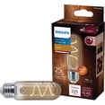 thumbnail image 1 of Philips Vintage 25W Equivalent Amber T10 Medium LED Decorative Light Bulb 565671, 1 of 3